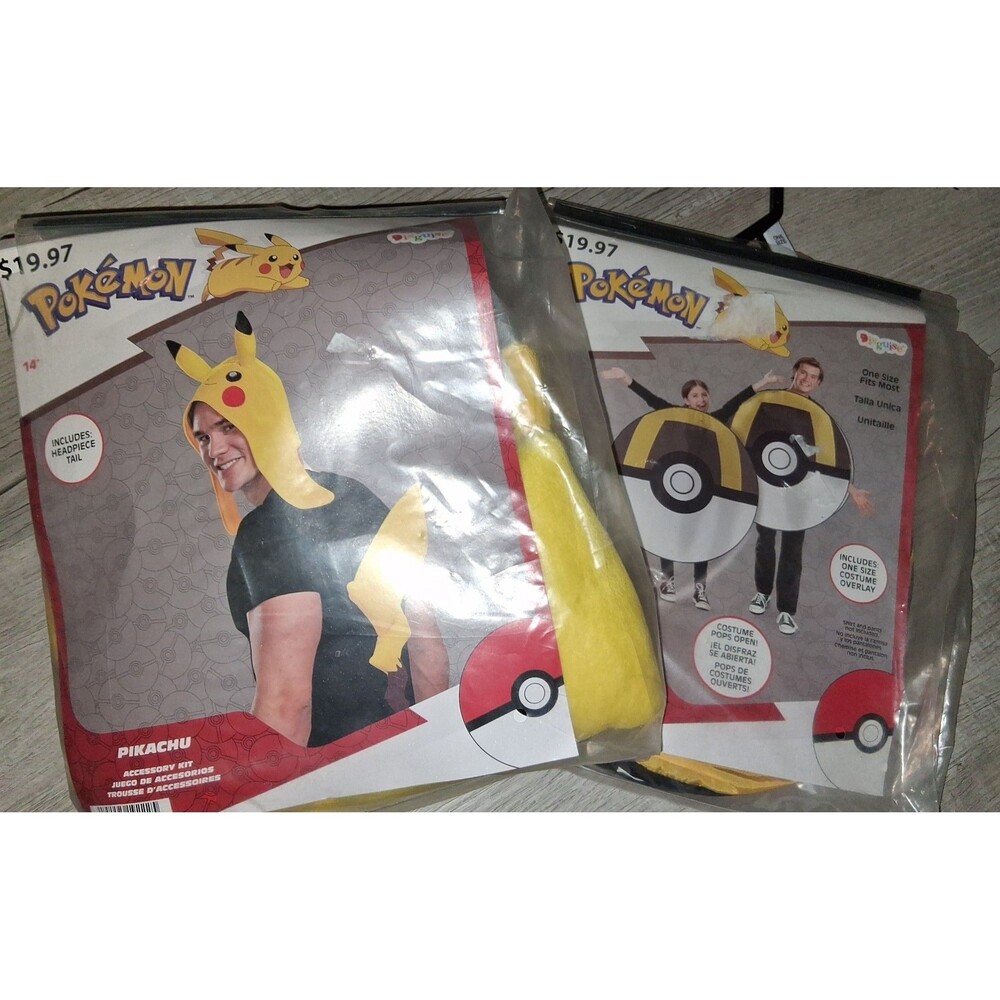 Pokemon Pikachu & Ultra Ball Kids Costume Accessory Kits